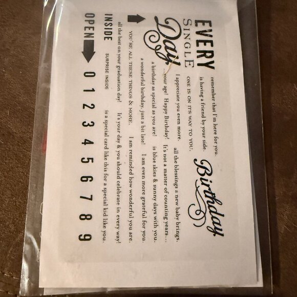 Papertrey Ink Script Sentiments (4) - Picture 2 of 2